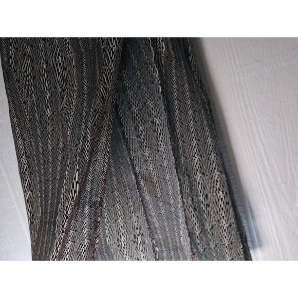 Worthington Skirt Women's M Black & White Geometric Maxi Long High Slit Pockets - Picture 3 of 8